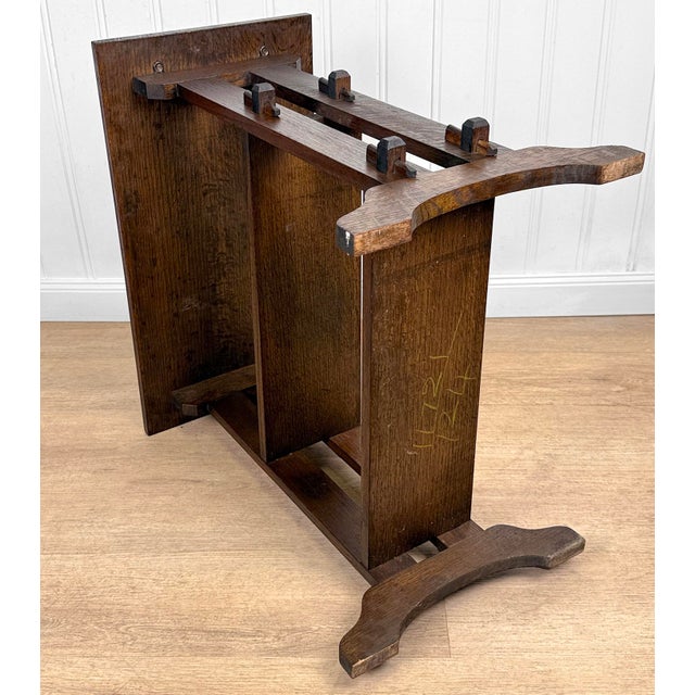 Antique Roycroft Arts & Crafts Little Journeys Quartersawn Oak Bookshelf For Sale - Image 10 of 10