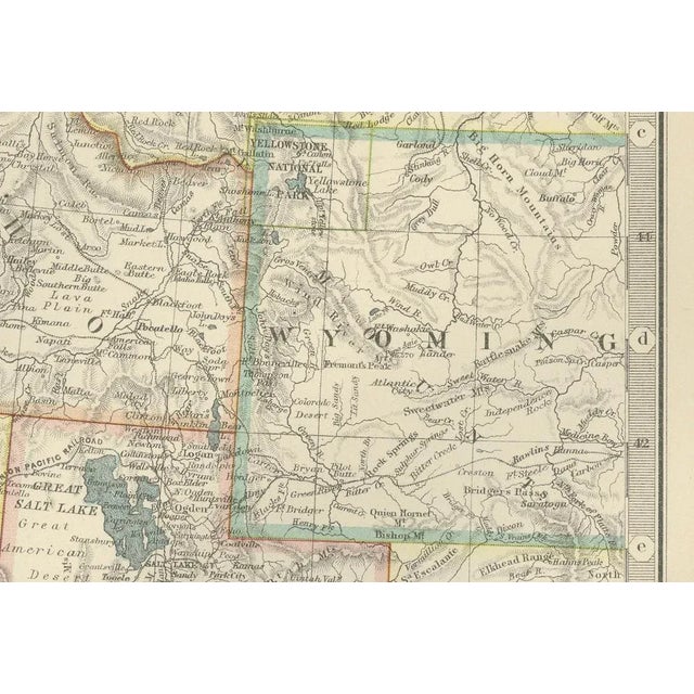 Map of Western United States, 1903 For Sale - Image 3 of 11