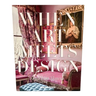 Signed When Art Meets Design Book by Hunt Slonem, 2014 Assouline Publishing For Sale