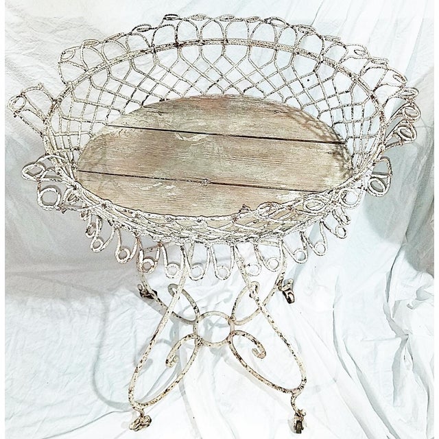 Victorian 19th Century French Victorian Wire Planter For Sale - Image 3 of 7