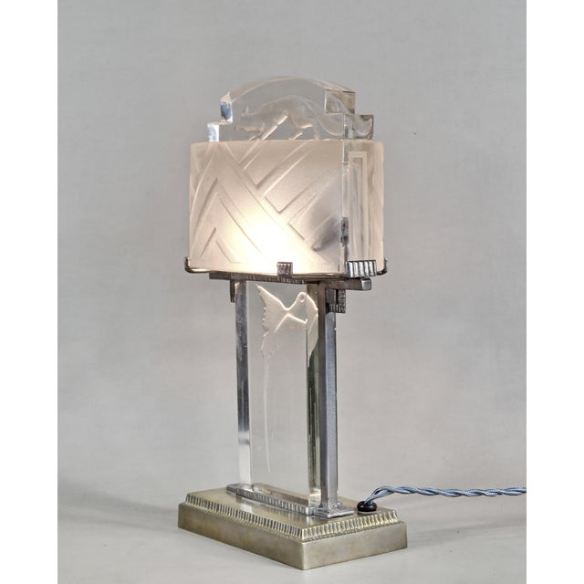 1920s 1920s French Art Deco Lamp by Muller Freres - France For Sale - Image 5 of 18