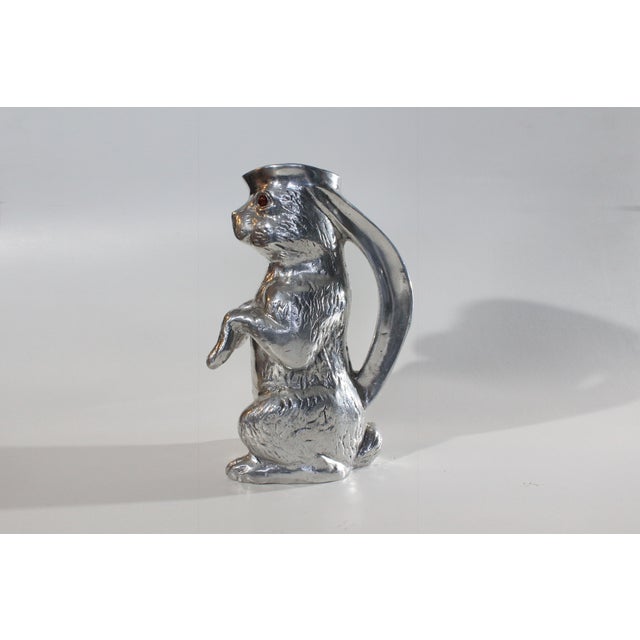 Vintage 1970's Arthur Court Aluminum Rabbit Pitcher Chairish