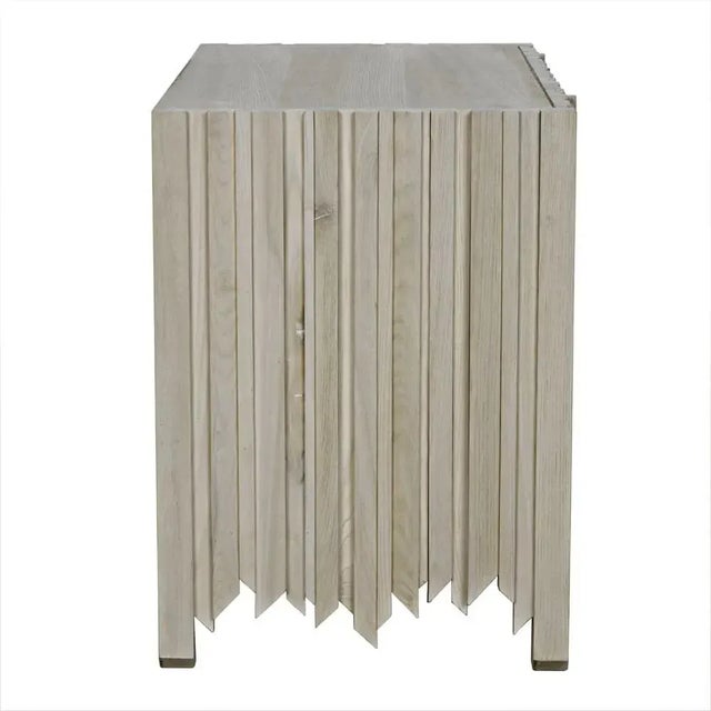 Mid-Century Modern NOIR Desdemona 3 Drawer Chest, Bleached Elm For Sale - Image 3 of 5