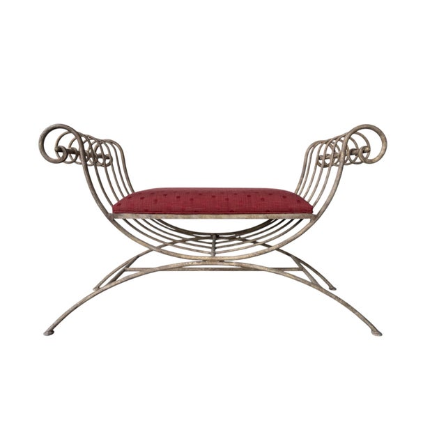 Late 20th Century Vintage Neoclassical Bench For Sale - Image 5 of 10