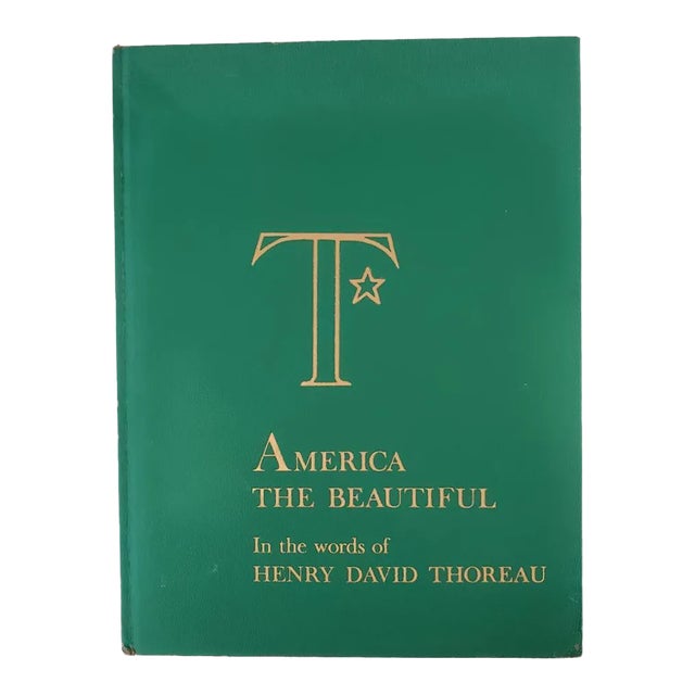 America the Beautiful, Words of Henry Thoreau, Vintage Hardcover For Sale