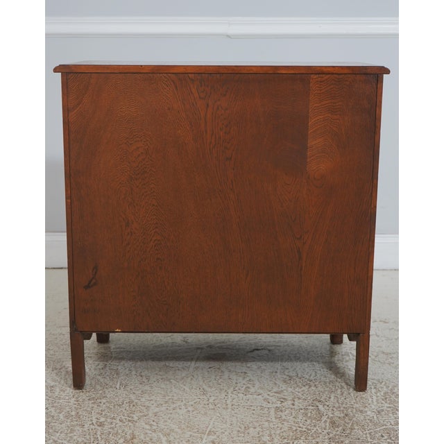 Baker Burl Wood & Oak Louis XV Style Commode Chest For Sale - Image 16 of 17