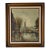 1960’s Vintage Impressionist Parisian Street Scene Oil on Canvas Painting, Framed For Sale
