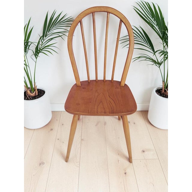 Mid-Century Modern Mid-Century Modern Windsor Dining Chairs in Elm by Lucian Ercolani for Ercol, 1960, Set of 2 For Sale - Image 3 of 14