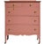 Mid Century French Country Style Dresser in Pink - Newly Painted For Sale - Image 12 of 12