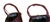 Burgundy Mid 20th Century Victorian English Burgundy Wicker Conical Shaped Handle Wall Pockets, a Pair For Sale - Image 8 of 11