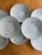 A beautiful set of eight Hutschenreuther Caribe soup bowls featuring a clean, minimalist design accented with soft blue-...
