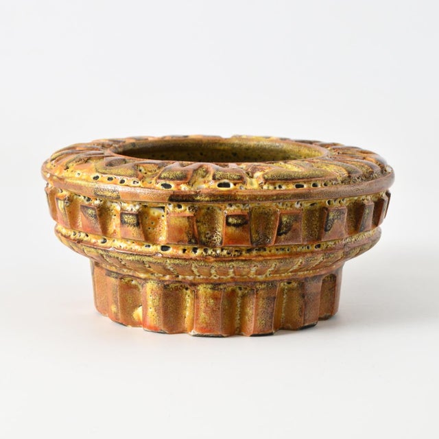 Mid-Century Modern Pottery Ashtray or Bowl by Marius Bessone for Vallauris, 1950s For Sale - Image 3 of 10