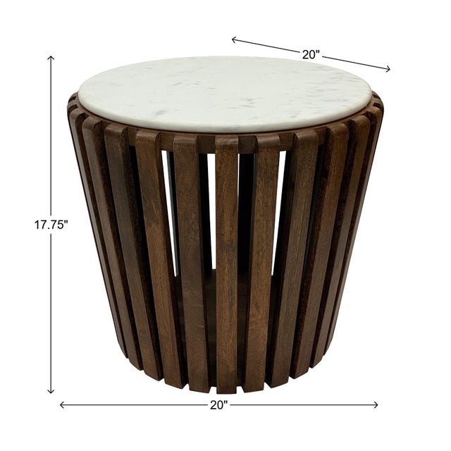 White Oglewood Side Table For Sale - Image 8 of 9