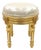 Pearly Footstool in Gold Leaf Small Stool For Sale