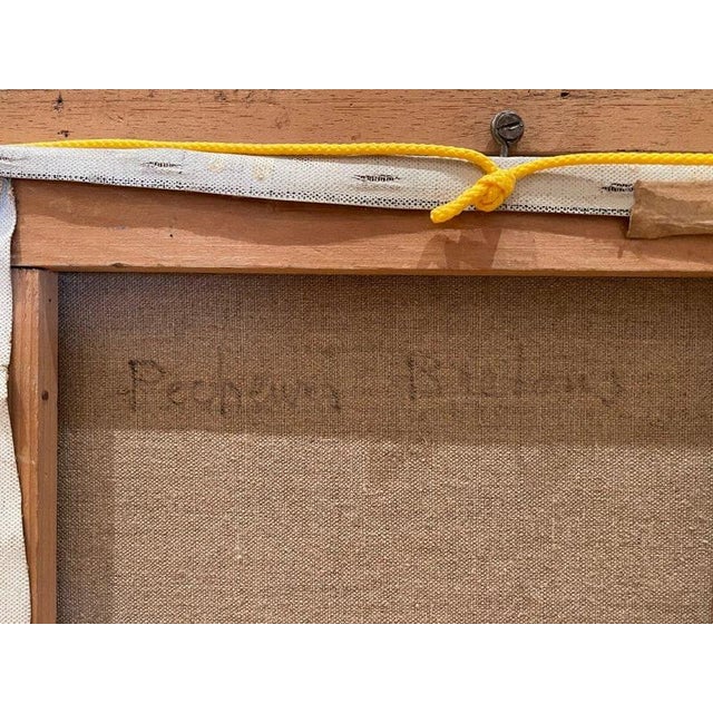 Yves Dieÿ, Breton Fishermen, Oil on Canvas For Sale - Image 10 of 12