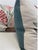 Custom pair of 22" pillows covered in Vervain "Sugarbush" in pink begonia and backed in a coordinating blue Belgium linen....