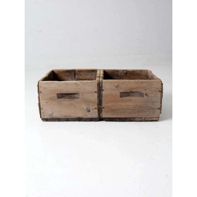 Antique Double in Wooden Crate For Sale - Image 6 of 12