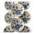 Antique Blue Ridge Southern Potteries Hand Painted Blue and White Flower Small Plates - Set of 8 For Sale