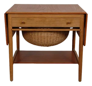 Sewing Table in Teak and Oak from Hans Wegner, 1960s
