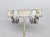 Trifari Vintage 1962 Signed Trifari Ad Piece Rhodium Plated "Woven" Ribbon Clip Earrings-2 Pieces For Sale - Image 4 of 8