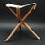 Brown Vintage Field Stool, 1960s For Sale - Image 8 of 8