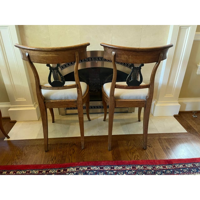 Early 19th Century 1800’s Dining Chairs Biedermeier Style Italy For Sale - Image 5 of 7