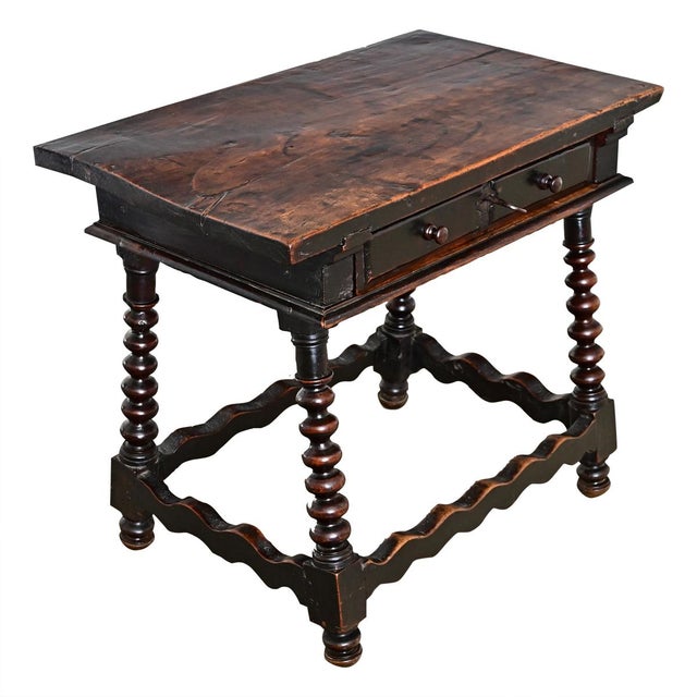 Spanish 18th Century Solid Carved Chestnut Table For Sale - Image 4 of 12