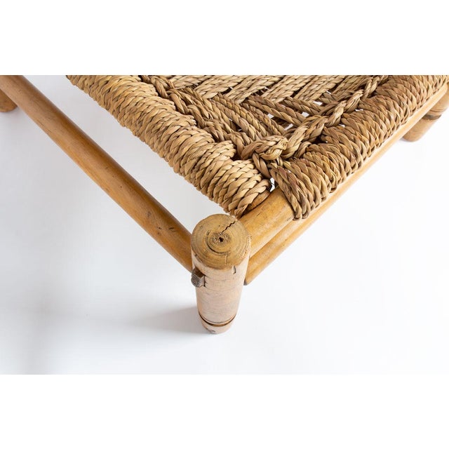 Lounge Chairs in Wood and Braided Rope by Audoux-Minet for Vibo Vesoul, France, 1950s, Set of 2 For Sale - Image 10 of 12