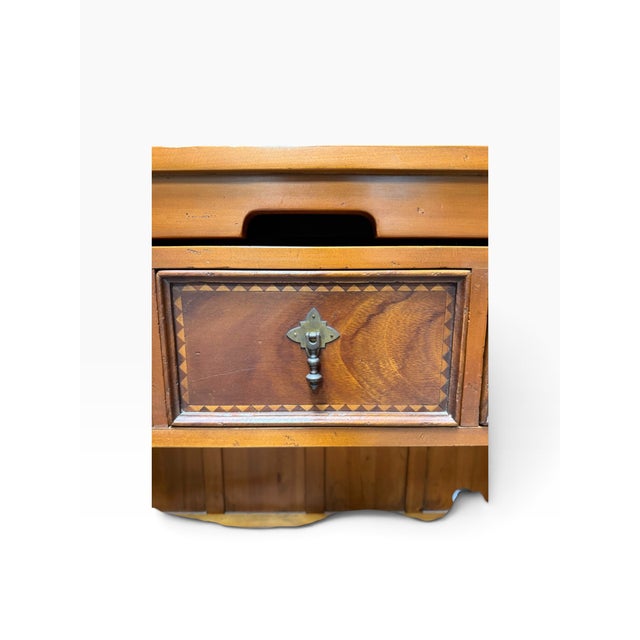 2000 - 2009 Alfonso Marina Armario Chippendale Mexicano III Burl Wood Armoire For Sale - Image 5 of 5