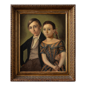 A Biedermeier Portrait of Children by Robert Schwedler, 1845