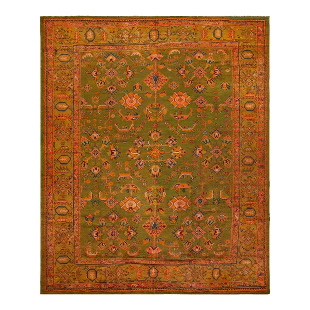 Nazmiyal Collection Antique Turkish Oushak Rug For Sale