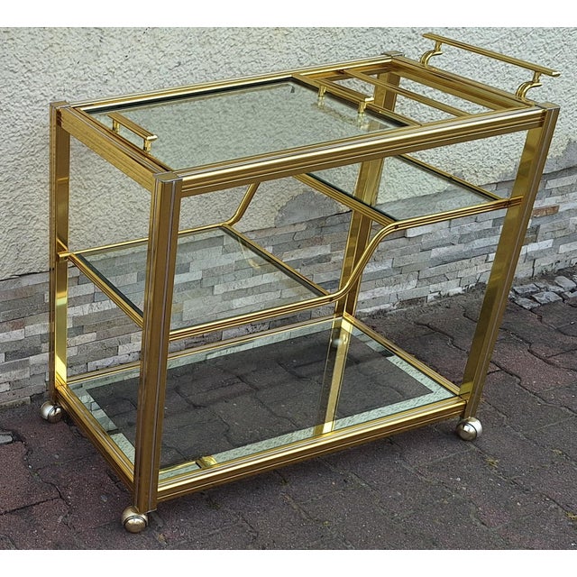 Vintage French Serving Trolley, 1970s For Sale - Image 6 of 12