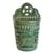Vintage Emerald Ceramic Chinese Wall Vase For Sale