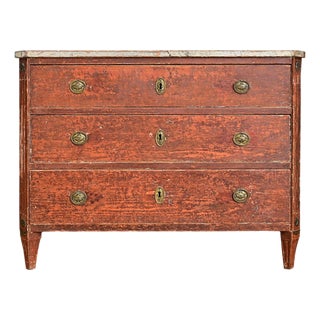 Swedish Gustavian Period 18th Century Painted Commode For Sale