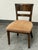 Traditional Vintage Wood + Fabric Side Chair For Sale - Image 3 of 12