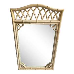 Vintage Faux Bamboo Mirror