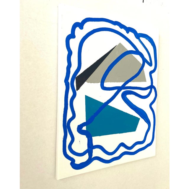 Abstract acrylic painting on canvas by New York based artist Matthew Izzo. This painting captures angular and curved...