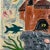 1970s Vintage Plaque / Tile of Playful Underwater Castle Scene With Shark and Fish and Sea Animals For Sale - Image 5 of 7