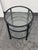 Metal Tanner Round Glass End Table For Sale - Image 7 of 12