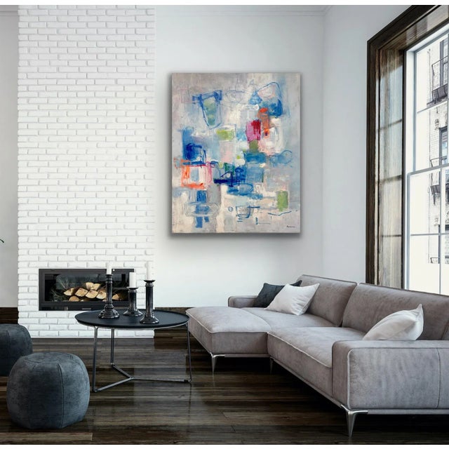 2020s Contemporary Modern Abstract Original Oil Painting For Sale - Image 5 of 12