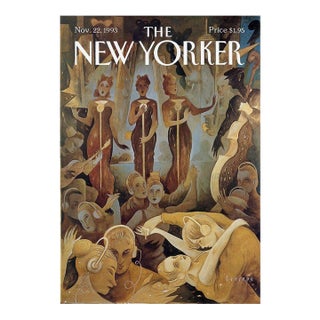 1993 New Yorker Magazine Cover, November 22, Carlos Perez Illustration, Nightclub For Sale