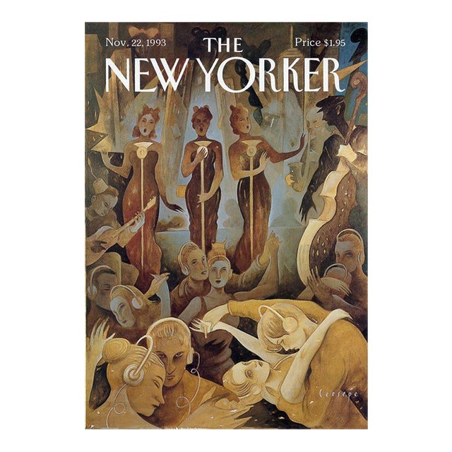 1993 New Yorker Magazine Cover, November 22, Carlos Perez Illustration, Nightclub For Sale