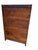 Antique Library Bookcase Lundstrom Chippendale Leaded Glass 3-Tier Sectional Barrister Bookcase - Quarter-Sawn Oak For Sale - Image 12 of 17