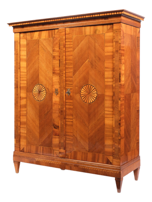 Walnut Wardrobe, Central Germany, 1790s