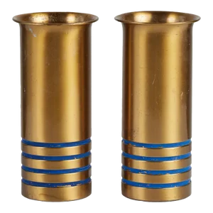 1930s Walter Von Nessen for Chase Brass Vases- a Pair