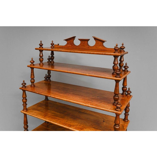 Gründerzeit Tiered Shelf in Walnut, Late 19th Century For Sale - Image 12 of 16