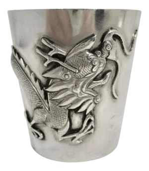 Sterling Silver Chinese Drinking Cup