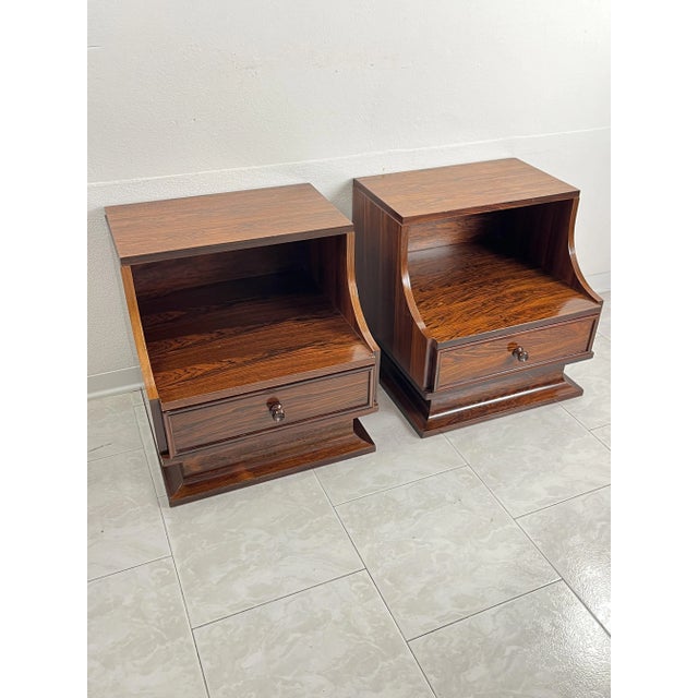 Vintage Italian Bedside Tables, 1970s, Set of 2 For Sale - Image 3 of 13