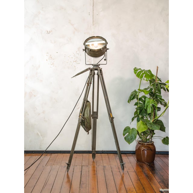 Military Signal Lamp Floor Lamp from JWO, Germany, 1950s For Sale - Image 11 of 18