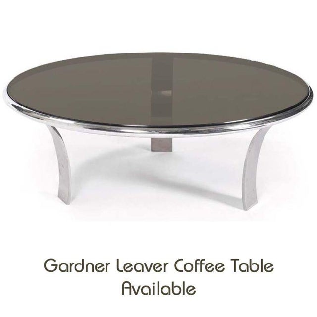 Mid-Century Modern Pair of Gardner Leaver for Steelcase Stainless Side Tables For Sale - Image 3 of 4